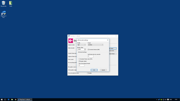 Скриншот из PlayClaw 5 - H.264⁄AVC Software Encoder
