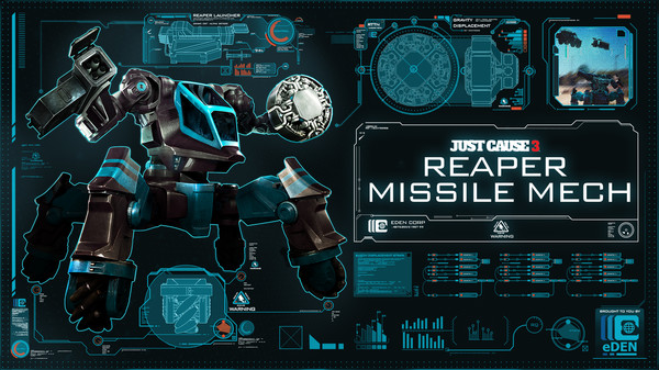 Скриншот из Just Cause™ 3 DLC: Reaper Missile Mech