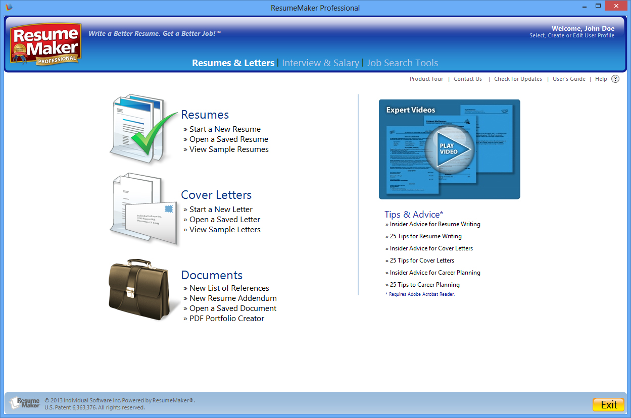 ResumeMaker Professional Deluxe 20.3.0.6016 free instals