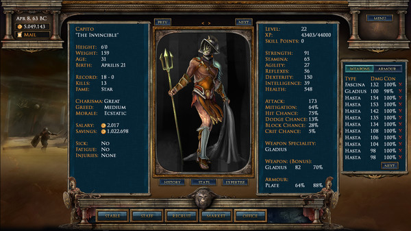 Скриншот из Age of Gladiators