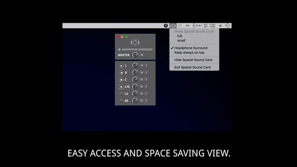 SPATIAL SOUND CARD screenshot