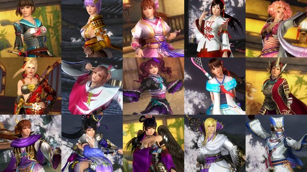 Скриншот из DOA5LR Samurai theme costumes