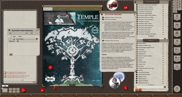 Скриншот из Fantasy Grounds - 5E: Shattered Heart Adventure Path (5E): The Temple of Jewels and Mirrors