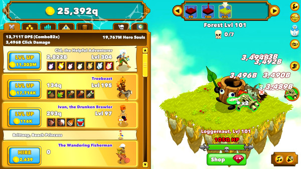 Скриншот из Clicker Heroes: Zombie Auto Clicker