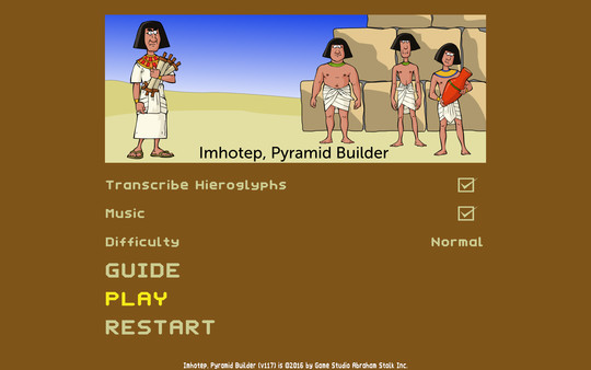 Imhotep, Pyramid Builder recommended requirements