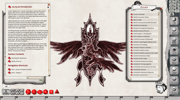 Скриншот из Fantasy Grounds - D&D Curse of Strahd