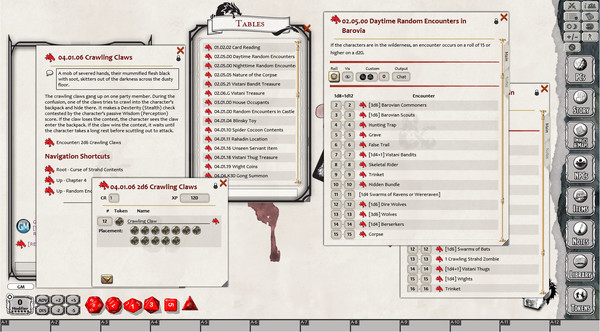 Скриншот из Fantasy Grounds - D&D Curse of Strahd