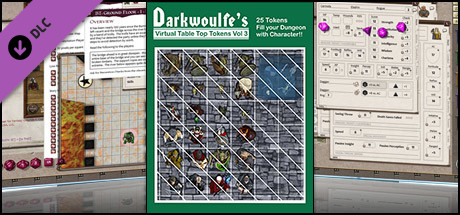 Fantasy Grounds - Top-Down Tokens - Darkwoulfe's Token Pack Vol 3