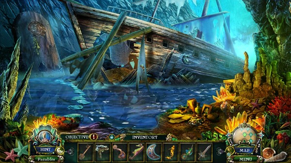 Скриншот из Dark Parables: The Little Mermaid and the Purple Tide Collector's Edition