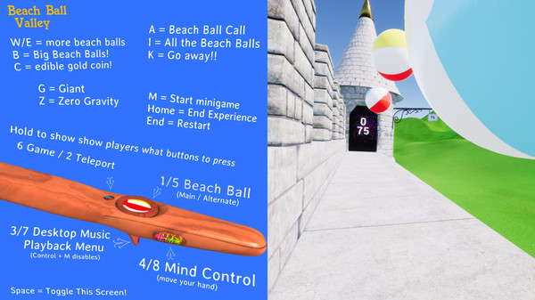 Beach Ball Valley requirements