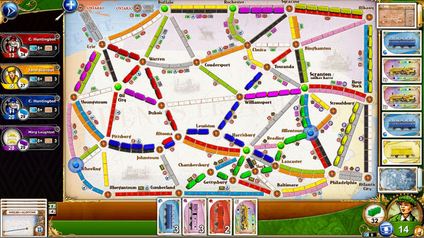 Скриншот из Ticket to Ride - Pennsylvania