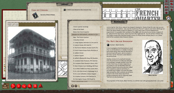 Скриншот из Fantasy Grounds - Call of Cthulhu: Secrets of New Orleans