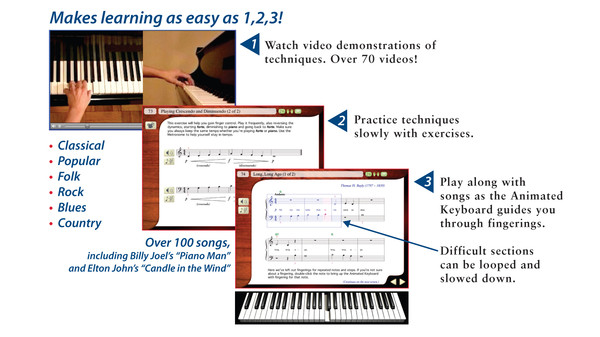 Скриншот из eMedia Piano and Keyboard Method
