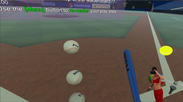 VR Baseball requirements