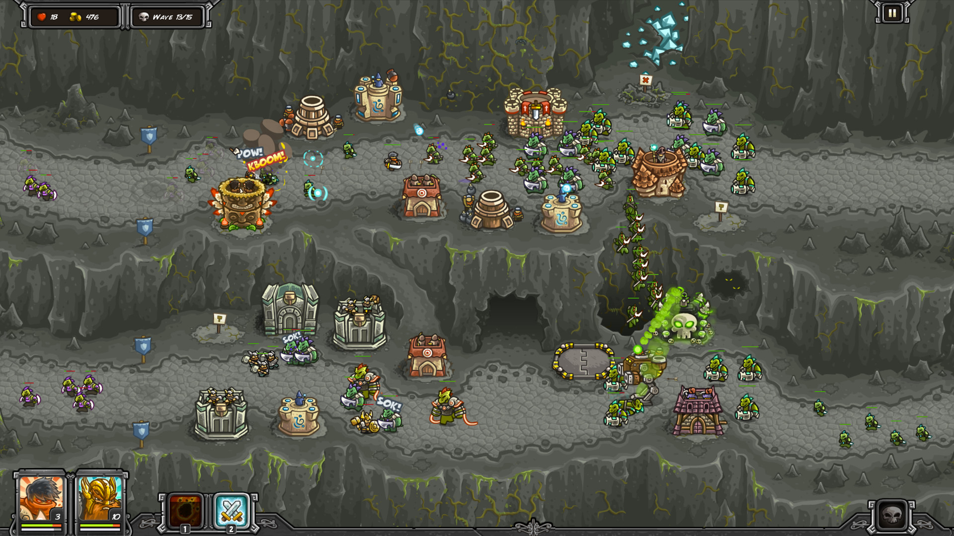 kingdom rush frontiers unlock all heroes