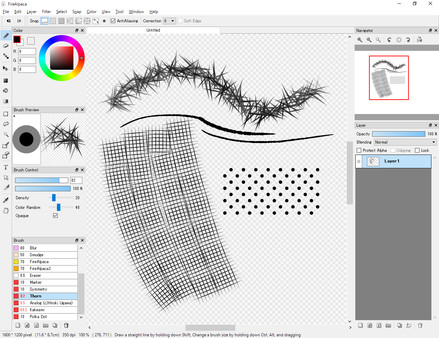 smooth lines in firealpaca animation