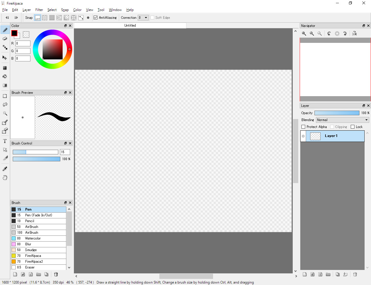 how to make smooth lines in firealpaca
