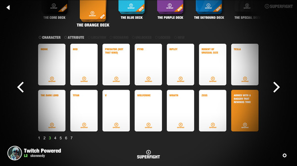 Скриншот из SUPERFIGHT - The Orange Deck