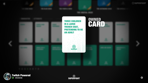Скриншот из SUPERFIGHT - The Digital Deck