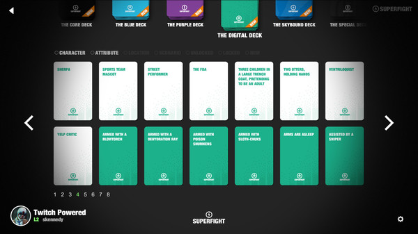 Скриншот из SUPERFIGHT - The Digital Deck