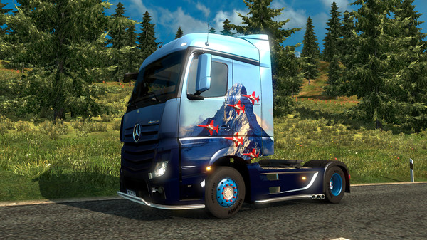 Скриншот из Euro Truck Simulator 2 - Swiss Paint Jobs Pack