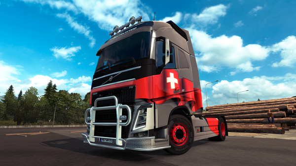 Скриншот из Euro Truck Simulator 2 - Swiss Paint Jobs Pack