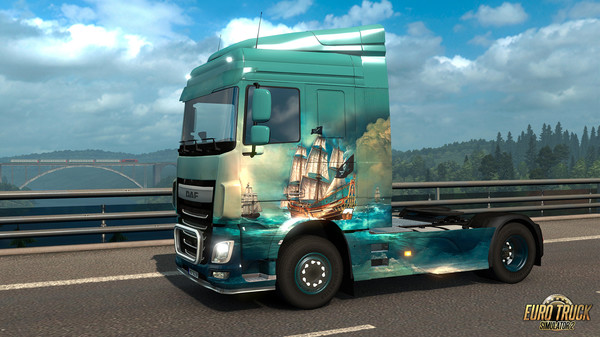 Скриншот из Euro Truck Simulator 2 - Pirate Paint Jobs Pack