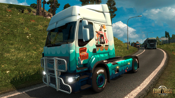 Скриншот из Euro Truck Simulator 2 - Pirate Paint Jobs Pack