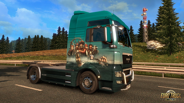 Скриншот из Euro Truck Simulator 2 - Pirate Paint Jobs Pack