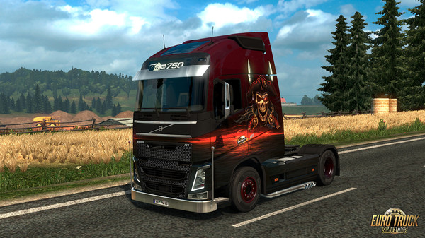 Скриншот из Euro Truck Simulator 2 - Pirate Paint Jobs Pack