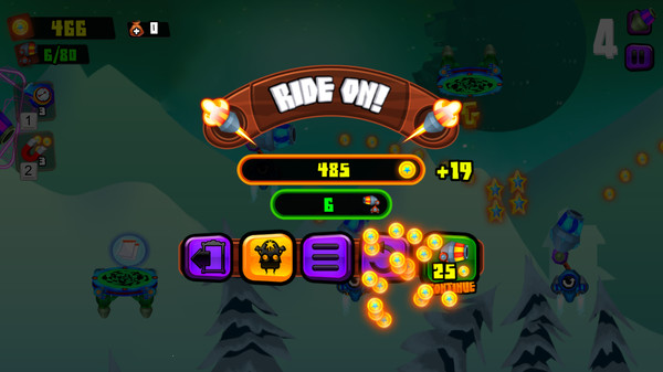 Galaxy Cannon Rider game for Linux 1