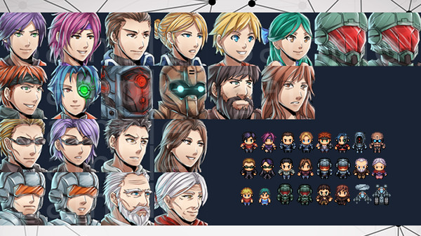 Скриншот из RPG Maker VX Ace - Futuristic Characters Pack