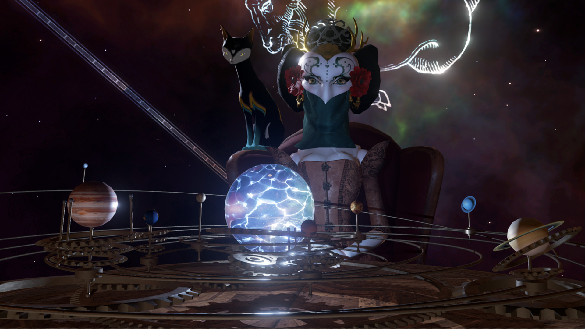 Shot of fortune teller in Kismet