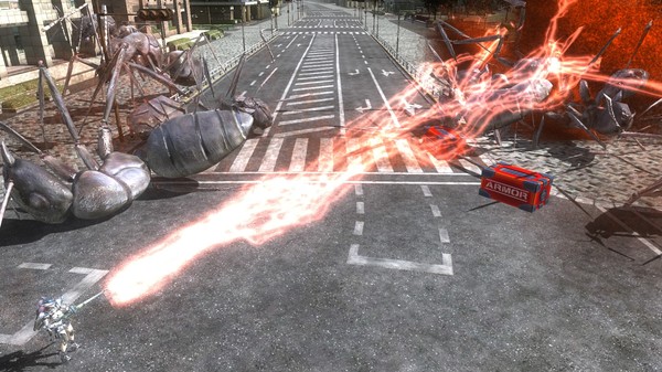 Скриншот из EARTH DEFENSE FORCE 4.1 - Wing Diver Weapons: Spark Lancer