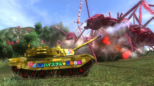 Скриншот из EARTH DEFENSE FORCE 4.1 - Air Raider Weapons: Gigantus Tank, Natsuiro HS Markings