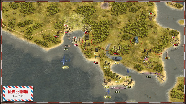 Скриншот из Order of Battle: US Pacific