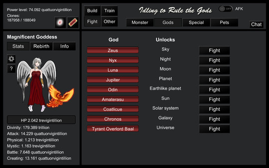 Скриншот из Idling to Rule the Gods