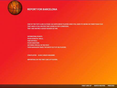 Скриншот из World Basketball Manager 2010