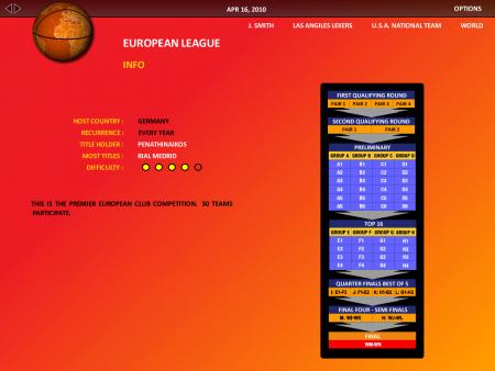 World Basketball Manager 2010for windows and Linux 1