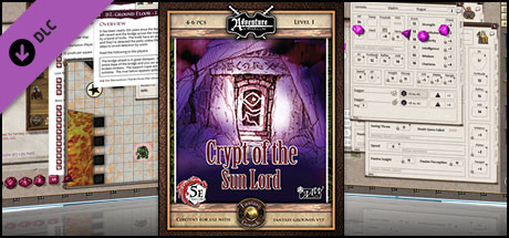 Fantasy Grounds - 5E: The Crypt of the Sun Lord cover art