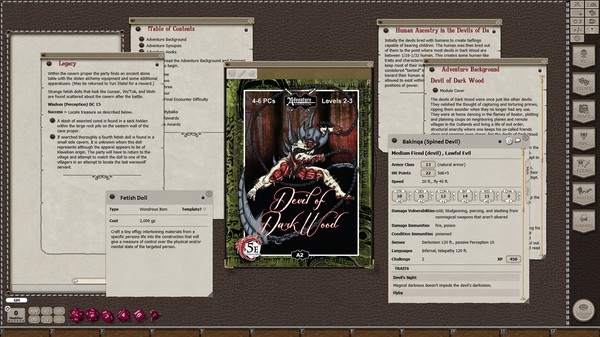 Скриншот из Fantasy Grounds - 5E: Devil of Dark Wood