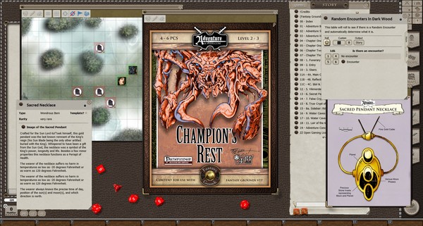 Скриншот из Fantasy Grounds - 5E: Champion's Rest