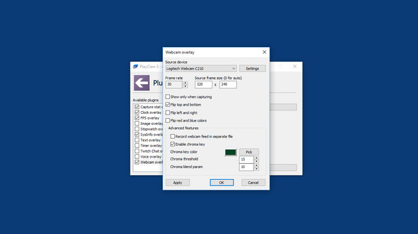 Скриншот из PlayClaw 5 - Chroma Key for overlays