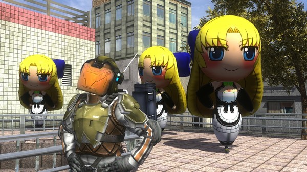 Скриншот из EARTH DEFENSE FORCE 4.1 - Air Raider Weapons: Pure Decoy Launcher 5 Pack B [Seira] [Miyabi] [Noko] [Mitsuki] [Anju]