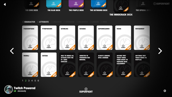 Скриншот из SUPERFIGHT - The Mindcrack Deck