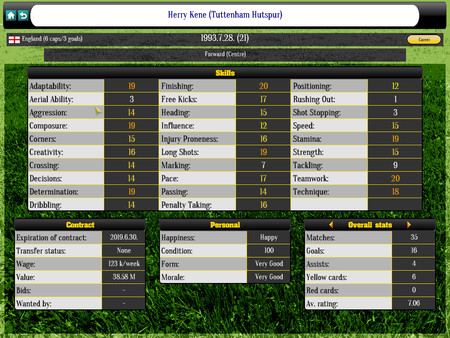 Global Soccer Manager requirements