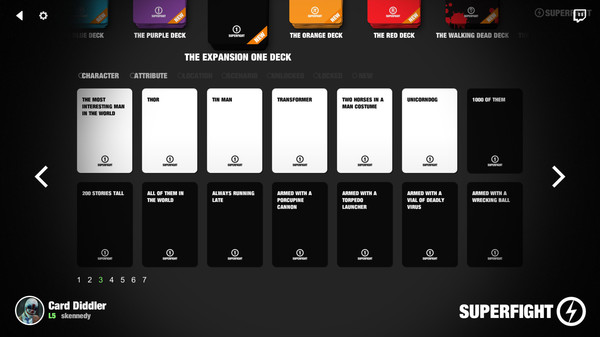Скриншот из SUPERFIGHT - The Expansion One Deck