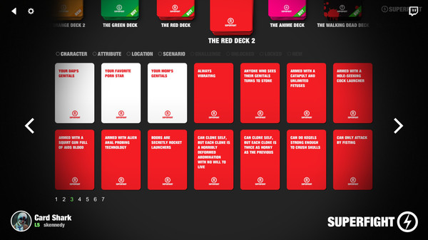 Скриншот из SUPERFIGHT - The Red Deck 2