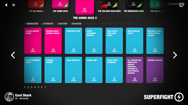 Скриншот из SUPERFIGHT - The Anime Deck 2