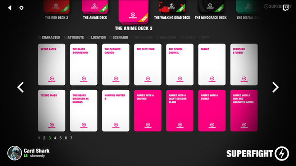 Скриншот из SUPERFIGHT - The Anime Deck 2